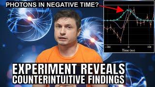 Experimental Evidence of Photons Experiencing Negative Time