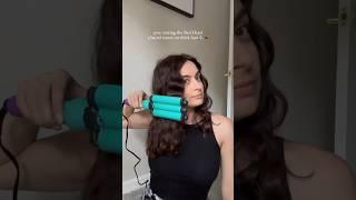 Testing the Bed Head 3 barrel waver on thick hair  #shorts #hairstyles #wavyhair #amazonfinds