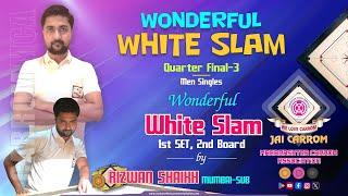 #Carrom: Amazing White Slam by Rizwan Shaikh (Mumbai-Sub) against Zaid Farooquee (Thane)