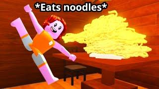 Roblox cook noodles…