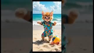 Funny cat dancing #cat#ai#artificialintelligence#trending#shortsvideo2025