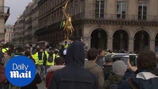 Paris police used tear gas as protests enter 6th week in France