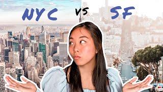 LIVING IN NYC VS SAN FRANCISCO || my personal experience