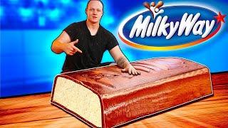 Giant 220-Pound Milky Way | How to Make The World’s Largest DIY Milky Way by VANZAI COOKING