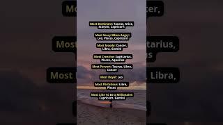 Zodiac Sign Traits & Characteristics!