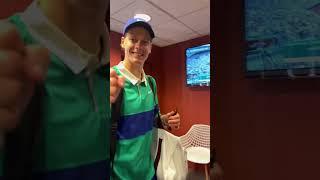Jannik Sinner is happy after the win vs. Lehecka - Roland-Garros 2025 