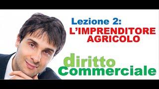 Diritto Commerciale Video Lezione n.2: L'imprenditore agricolo