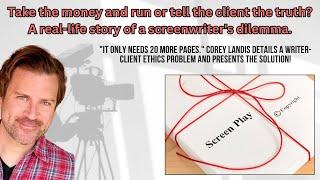 A Screenwriting Ghostwriter Has an Ethics Problem. A blog entry from Ghostwriters Central, Inc.