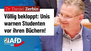 Völlig bekloppt: Unis warnen Studenten vor ihren Büchern! – Prof. Dr. Daniel Zerbin (AfD)