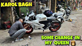 bike me changes kese lage  KAROL BAGH  BIKE MARKET 