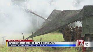 Live-fire training begins next week at Fort Liberty