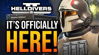 Helldivers 2 - FREE Armor Update! Custom Weapons & Major Order News!