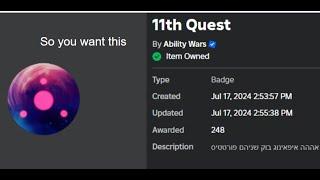 how to get bind the 11th quest in ability wars