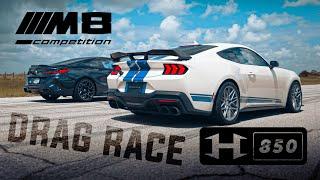 Supercharged Dark Horse Mustang vs. BMW M8 Competition | H850 Upgrade by Hennessey