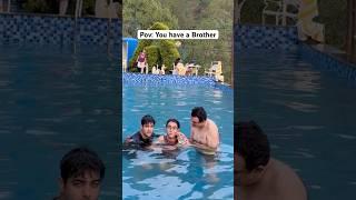 Papa meri Team me#youtubeshorts #funny #siblings
