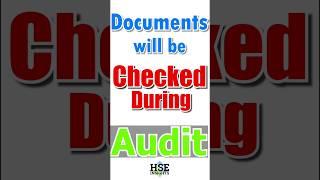 Health and safety audit |documents check