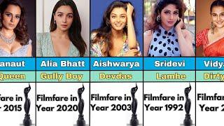 Best Actress FILMFARE Award List | 1991 To 2024 | Info2Data |