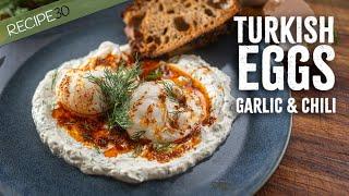 Dreamy Turkish Garlic & Chili Eggs - Easy Breakfast!