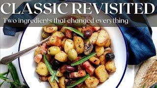 Sautéed Potatoes with Mushrooms Olives and Tarragon