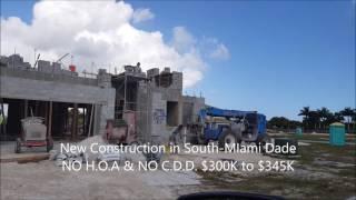 New Homes NO H.O.A.  & NO C.D.D. in South Miami-Dade County