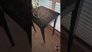 Gothic Side Table Made Entirely of Reclaimed 4x2 (full build coming soon) #shorts #uppbeat