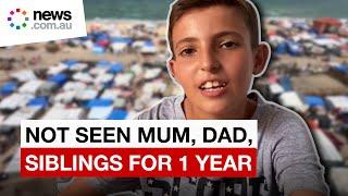 No end in sight for boy separated from his family in Gaza war