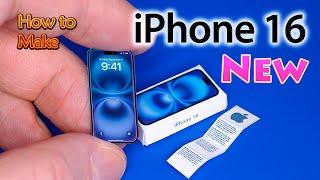 Iphone 16 Unboxing  Miniature How to make for DollHouse