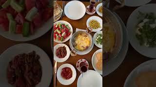 Turkish Village Breakfast #fypシ #kesfet #keşfet #viral #food #foodie #shorts #short #breakfast