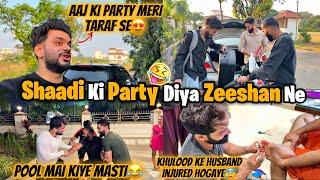 Shaadi Ki Party Diya Zeeshan Ne Lonavala Villa Me| Pool  Me Hadsa Hua | Fokats | Abresh & Zeeshan