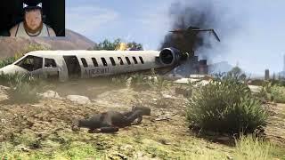 hijacking a merry weather plane - grand theft auto 5  part 10