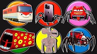 MONSTER VS Titipo Train, Iphone Eater, McQueen Eater, Train Eater, Siren Head, Choo Choo Charles