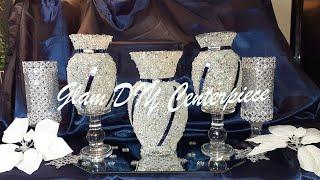 DIY Glam Dollar Tree #ModPodge Centerpiece Idea | Glam Elegant Winter Decor 2020