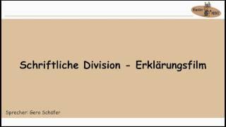 Schriftliche Division - Erklärungsfilm