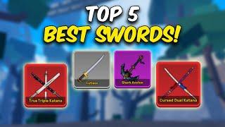 Top 5 BEST SWORDS For Grinding/PvP In Blox Fruits! - UPDATE 24