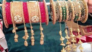 bridal king  wedding bangles  glass bangles lakh bangles hanging bangles bridal set