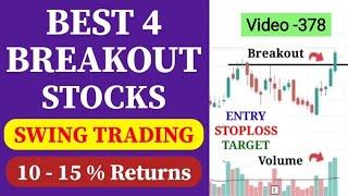 Best 4 Breakout Stocks For Tomorrow //Breakout Stocks For Swing Trading //Swing Stocks For Next Week