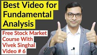 Best Video for Fundamental Analysis | Fundamental Analysis of Stocks in Hindi | Stock Market Course