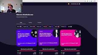 Chloethedev Unfiltered - Quick Review of Flux (prediction market) Dapp on NEAR blockchain