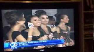 Hawaii Fashion Month Launch KHON 2 segment