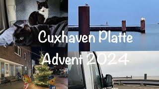 Wohnmobilstellplatz  Platte in Cuxhaven im Advent