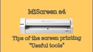 Digital Screen Maker【#MiScreen a4】Tips of the screen printing "Useful tools"〈RISO〉