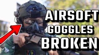 AIRSOFT GOGGLES BROKE WHILE PLAYING | OP Thunder Dome 5