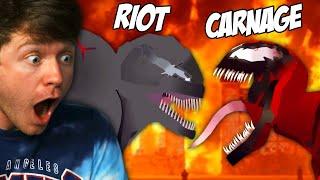 Reacting to CARNAGE vs RIOT the SYMBIOTE BATTLE! (Epic)