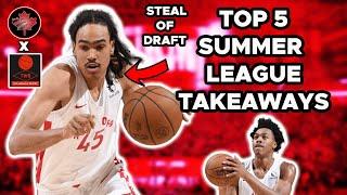 Top FIVE Takeaways From Raptors Summer League - Scottie Barnes = Future Star - Banton STEAL of Draft