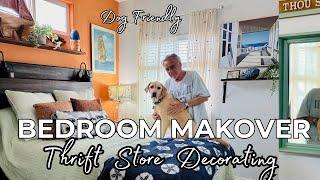 Bedroom Makeover / thrift store flip / shopping Decorating