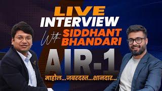 CA Final AIR 1 Siddhant Bhandari Celebration & Interview | CA Yashvant Mangal | #motivation #mumbai