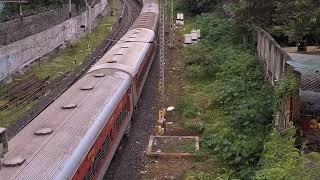 WDP4D Leading LHB Express Train Northwest After Departing Pune Jn