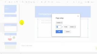 How to change to portrait in Google slides