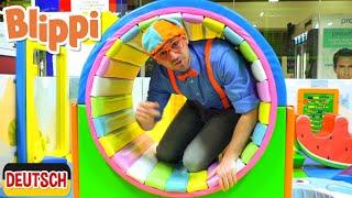 Blippi Deutsch - Blippi besucht einen Hallenspielplatz | Abenteuer und Videos für Kinder