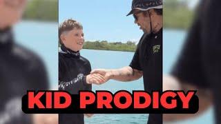 Kid actually BEATS my fishing challenge!?